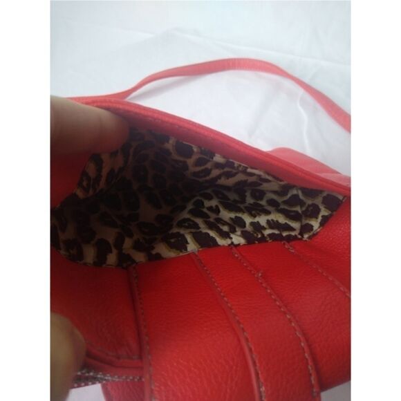 Nine West Bright Red Faux Leather Crossbody - Picture 4 of 11